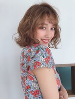 ランソ(RUNSO) 20代・30代/前髪/マチルダボブ/ピンクベージュ/フルバング