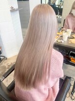 ゲーム 原宿店(GAME)&nbsp;ダブルカラーミルクティーピンクベージュカラーケアブリーチ韓国