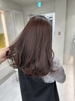 ロンド マーレ 天神大名店(Lond mare) ピンクブラウン/暖色カラー/カシスピンク/韓国ヘア/顔周りカット
