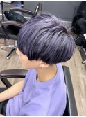 ハイライトケアブリーチピンクベージュグレージュレイヤーロング