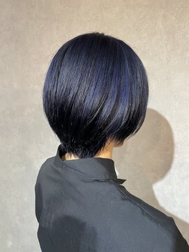 アイ(_i) #ネイビー#ブルー#ブルーカラー#ハイトーン#髪質改善