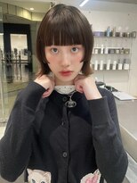 ダブ アオヤマ(DaB AOYAMA)&nbsp;姫カットボブ　ぷつっとボブ　外はねボブ　ぱっつん前髪