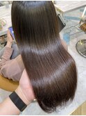 【Lond佐野】オリーブベージュ ウェットヘア レイヤーカット