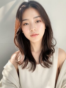 スタートウキョウ 渋谷(STAR TOKYO) 大人かわいい韓国レイヤーシースルーバング透明感ブルージュ