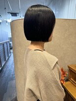 アンプル 天神店&nbsp;ブルーブラック×ぷつっとボブ