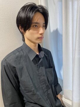 アンス 大阪梅田(ANs.) メンズフェードカットパーマ長めツーブロック爽やか