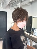 ジービージー(GBG)&nbsp;くびれショートボブ40代50代グレイカラー白髪染め白髪ぼかし