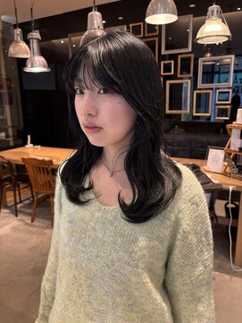 サラ 天神大名店(SARA) 【暗めグレージュカラー】ワンカラー/大人/韓国風