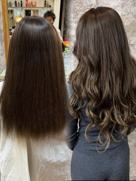 エルバイイエローコーン(ell by YELLOW CORN) 10代20代30代/シールエクステ/大人ギャル/ダブルカラー/ベージュ