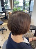 お手入れ楽に！ショートボブカット！