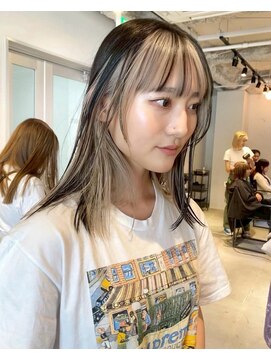 ルーム(Loom.) デザインカラーコントラストハイライトレイヤーカット