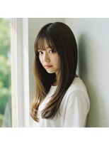 コトナ 越谷店&nbsp;秋冬おすすめ暗めカラー×レイヤーミディアムヘア