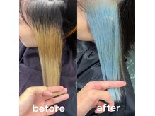 ヴェルデ(Verde)の雰囲気（他店ブリーチムラ修正【ブリーチ/ウルフカット/カラー】）