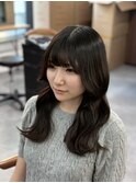暗めカラー/レイヤーカット/マロンベージュ/くすみベージュ/