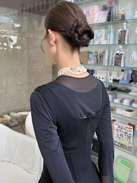 オブヘアージユウガオカ(Of HAIR Jiyugaoka) ミディアム　お呼ばれヘア