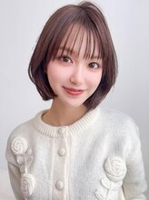 ナイロン 栃木店(NYLON.)&nbsp;《NYLON.》小顔ショートボブ×シースルーバング