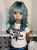 オルン(ORGN.)&nbsp;ブリーチ2回　ミントカラー　y2k ギャル　ハイトーン