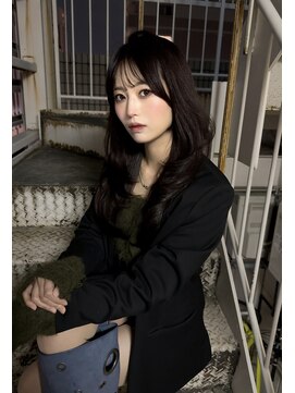 リノ(RLINO) レイヤーカット/暖色カラー/ワインレッド