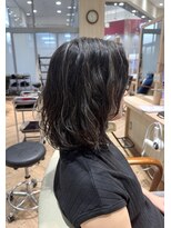 カシータ ヘア リゾート イオンモール熱田店(Casita hair resort)&nbsp;グレージュ×ハイライト×アンニュイ×くしゅっとミディ