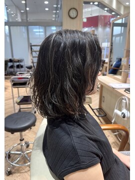 カシータ ヘア リゾート イオンモール熱田店(Casita hair resort) グレージュ×ハイライト×アンニュイ×くしゅっとミディ