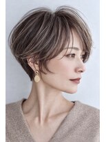 ハーツ(Heart's)&nbsp;白髪ぼかし脱白髪染め大人ショートベージュ40代50代60代