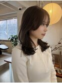 レイヤーカット/透明感カラー/似合わせカット