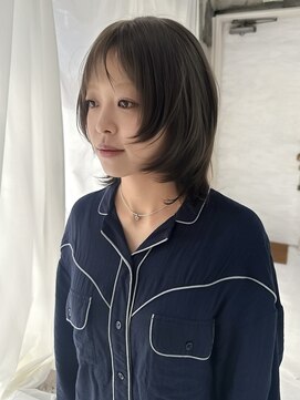 ネフ(NeF) ブリーチ無しダブルカラーのカーキグレージュ
