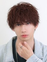 アイトーキョー 横浜(AI TOKYO)&nbsp;赤髪ラウンドシャドウパーマ