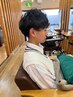 ◆メンズ／少し遊びのある30代からのビジネス世代にお勧めデザインパーマ+S