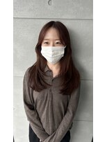 ジョワイユヘアーデザイン(Joyeux)&nbsp;joyeuxピンクブラウン/レイヤーカット【盛本彩乃】