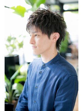 エヌアンドエー 草加店(N&A) 好印象【men'sショート】×ダークアッシュ