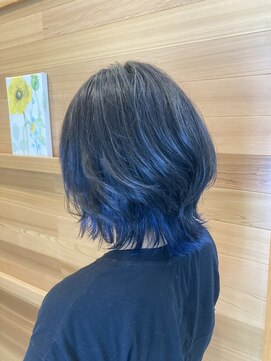 ハルララヘアー(harurara hair) 【harurara hair大分/明野】レイヤー×インナーカラー×ブルー