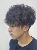 無造作緩めスパイラルパーマ