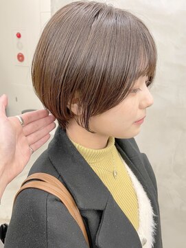 スー 渋谷(suu) 大人ショートボブ黒髪ショートカットマッシュショート前髪あり