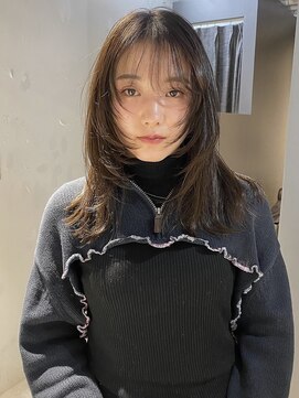 コフィー バイ メルト 吉祥寺(cofy by melt) 【中澤彩乃】顔まわりウルフレイヤーベージュシースルー前髪