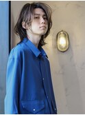 外国人風グラデーションカラー/ウルフレイヤー/自由が丘