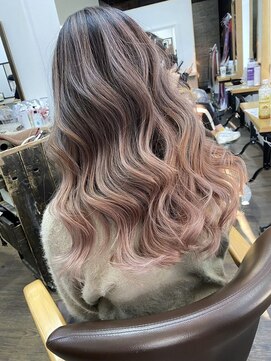 ユートピア(U topia) バレイヤージュ/ショコラベージュ/ハイライト/ピンクカラー