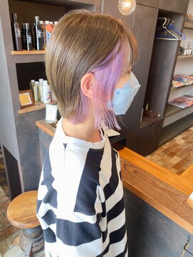 ベランダ(veranda) インナカラー・ラベンダーボブ♪