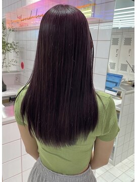 ロンドルーチェ 心斎橋(Lond luce) ダークアッシュ/ミディアムレイヤーカット［髪質改善/縮毛矯正］