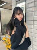 【lilley 稲永麻衣】コリアンブラック+レイヤーカット+韓国ヘア
