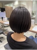 丸みショートボブわ