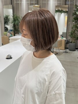 ステアケース 武蔵小杉店(stair:case) ベージュハイライト 白髪ぼかし 大人かわいい デザインカラー