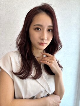 ムク 横浜店(muku) ミディアムレイヤーピンクバイオレット