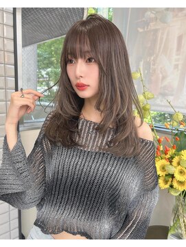 リリー(Lilley) 【lilley 稲永麻衣】レイヤーカット+ダブルカラー+韓国ヘア