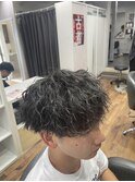滋賀/南草津/メンズ美容室/波巻きツイストスパイラルパーマ