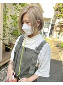 ミニボブ×ミルクティーベージュ