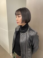 ローレンアオ(LOREN AO)&nbsp;【LOREN AO】ぷつっとボブ/地毛風カラー/ブルーブラック