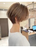 ショートボブ髪型30代40代50代前髪あり前髪なし面長丸顔【倉田】