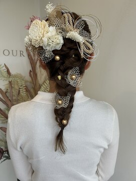 アンジュール おろし編み