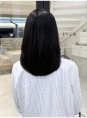 「evri」髪質改善　縮毛矯正　ストレートパーマ　ミディアム